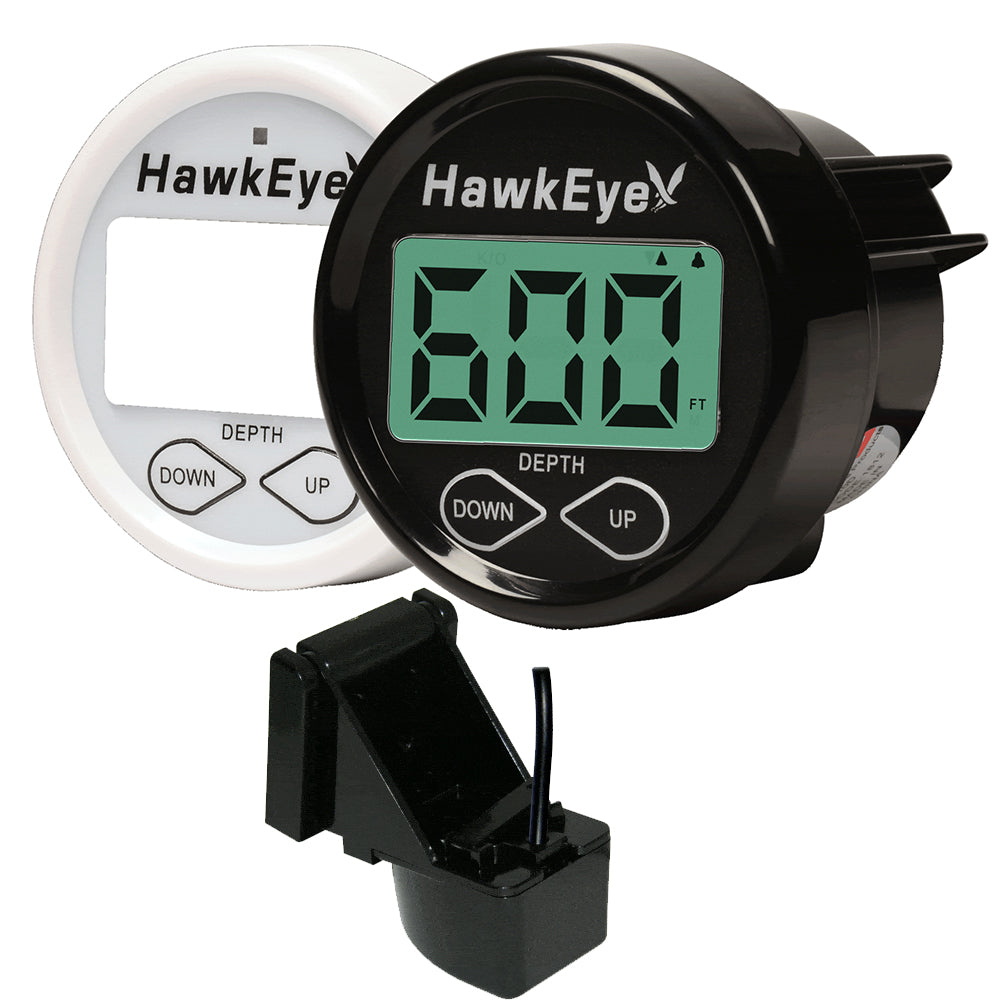 HawkEye DepthTrax InDash Digital Depth Gauge  Transom Mount DT2BTM
