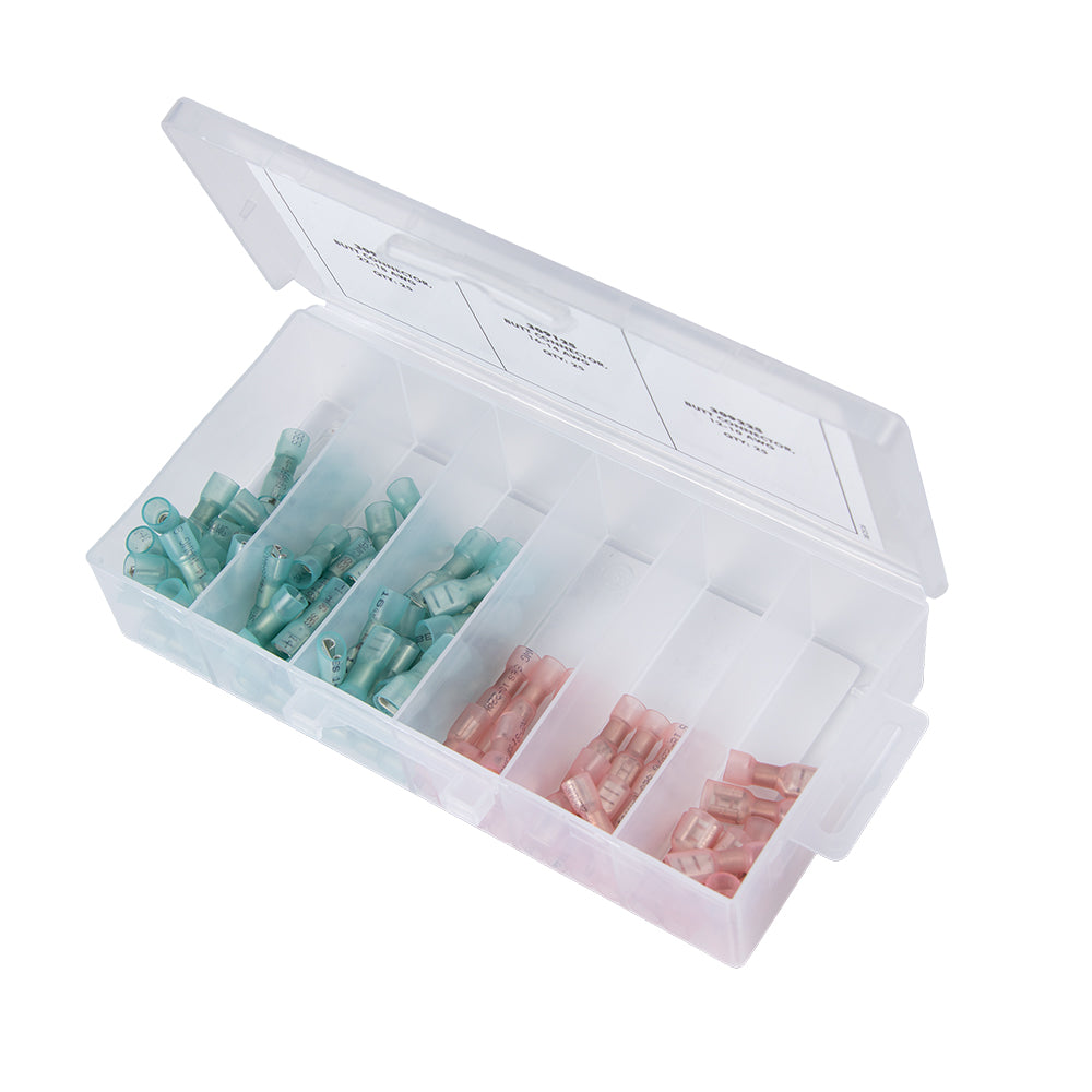 Ancor Heat Shrink Universal Speaker Connector Kit f22181614  Assorted 90 Piece SPKKIT