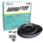 TACO SuproFlex Rub Rail Kit  Black wFlex Chrome Insert  2H x 12W x 80L V119990BBK802