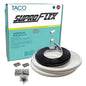 TACO SuproFlex Rub Rail Kit  White with Flex Chrome Insert  2H x 12W x 60L V119990WCM602