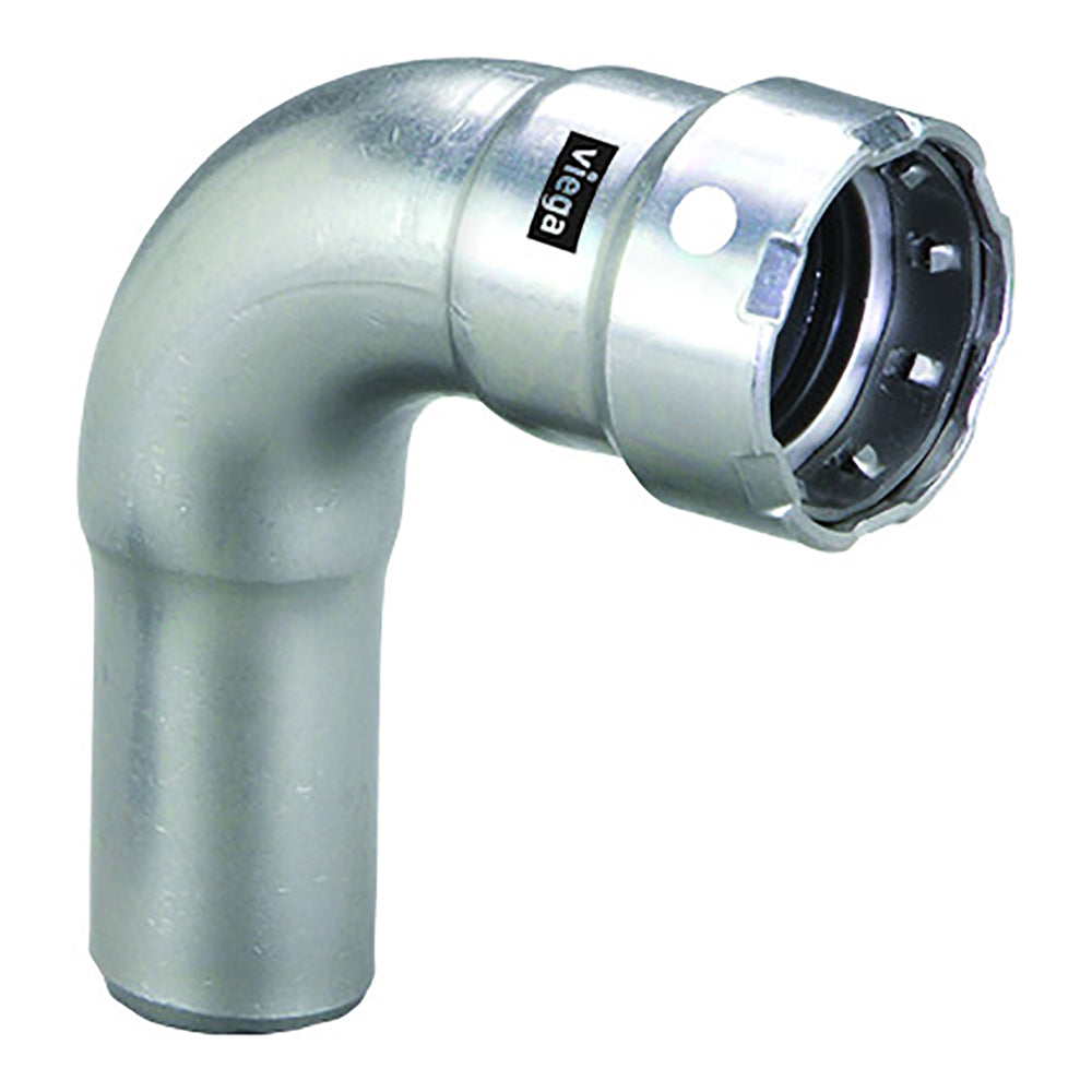 Viega MegaPress 34 90 Stainless Steel 304 Elbow Street  Press Connection  Smart Connect Technology 95035