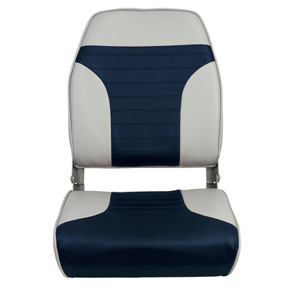 Springfield High Back MultiColor Folding Seat  BlueGrey 1040661