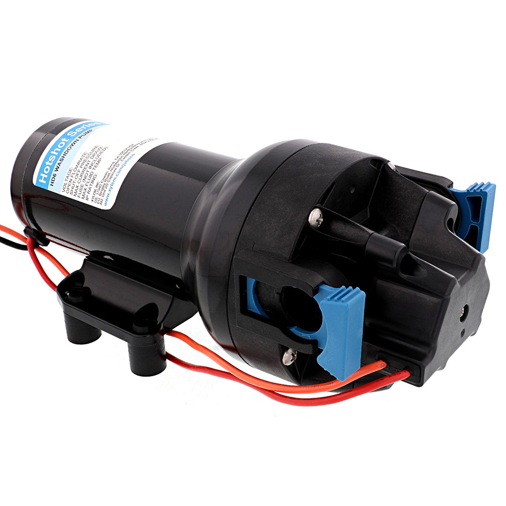 Jabsco HotShot HD6 Heavy Duty Washdown Pump w25 HoseCoil  12V  6 GPM  70 PSI P601J219N4A