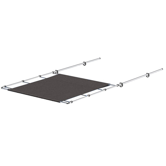 SureShade PTX Power Shade  57 Wide  Stainless Steel  Grey 2021026258