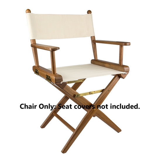Whitecap Directors Chair wo Seat Covers  Teak 60040