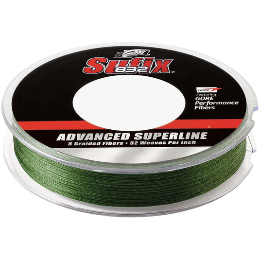 Sufix 832 Advanced Superline Braid  20lb  LowVis Green  300 yds 660120G