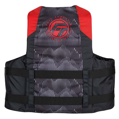 Full Throttle Adult Nylon Life Jacket  SM  RedBlack 11220010003022