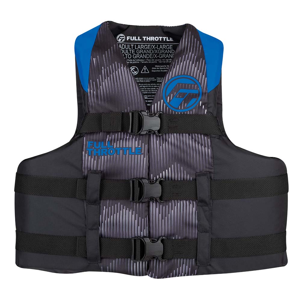 Full Throttle Adult Nylon Life Jacket  SM  BlueBlack 11220050003022
