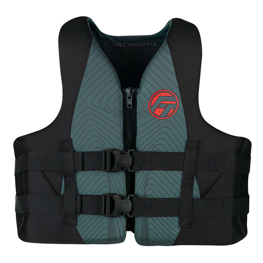Full Throttle Adult RapidDry Life Jacket  2XL4XL  GreyBlack 14210070108022