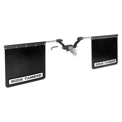 ROCK TAMERS 25 Hub Mudflap System  Matte BlackStainless 00110