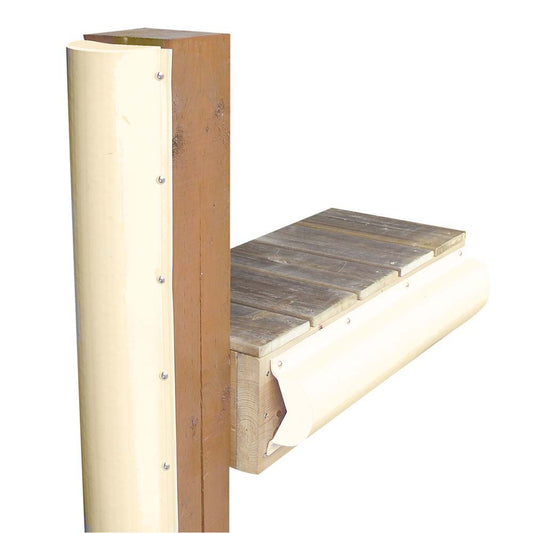 Dock Edge Piling Bumper  One End Capped  6  Beige 1020SF