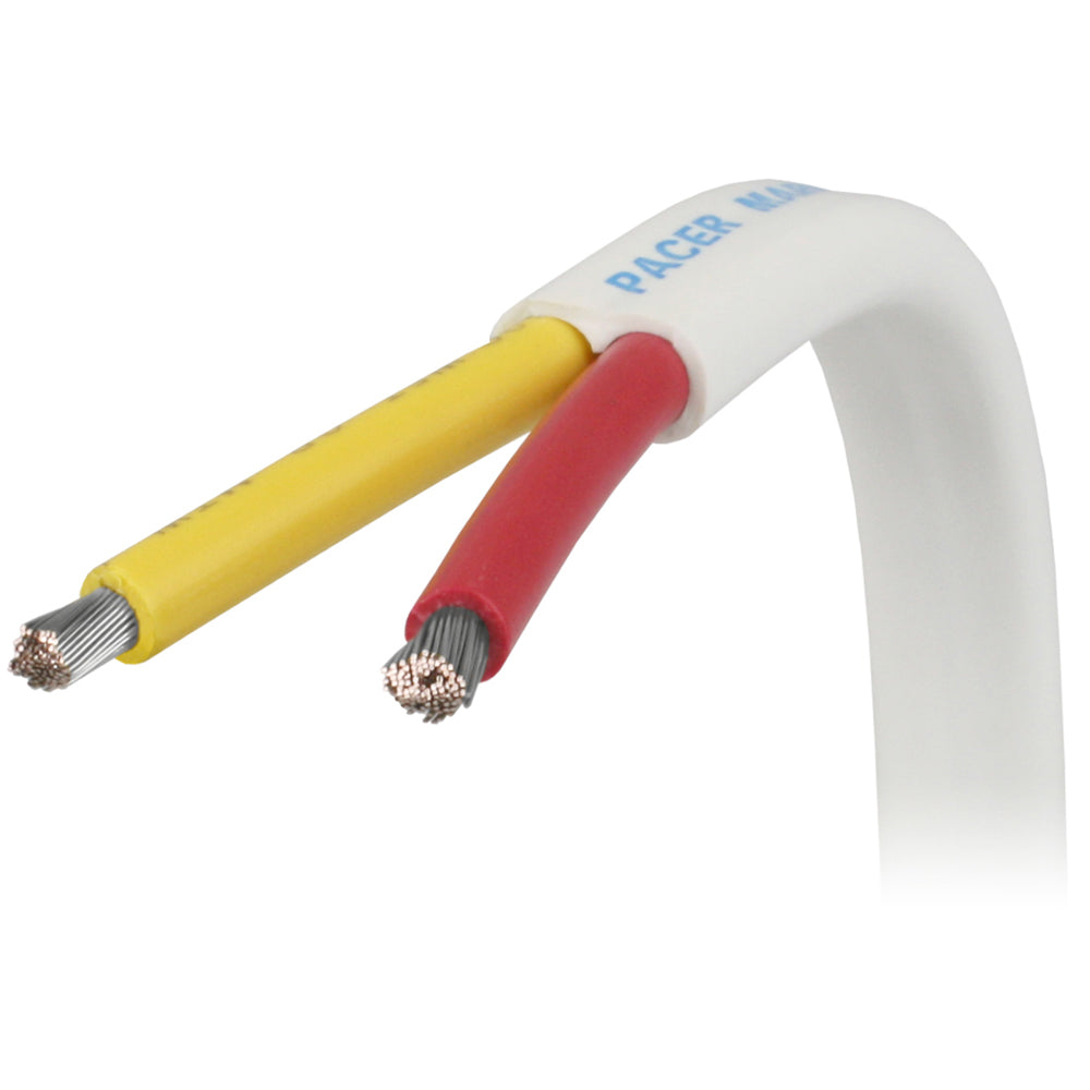 Pacer 142 AWG Safety Duplex Cable  Flat Cable  RedYellow  Sold By The Foot W142RYWFT