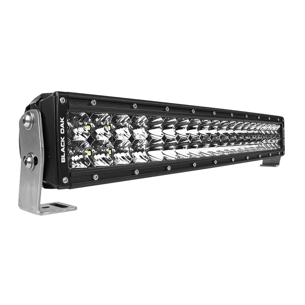 Black Oak Pro Series 30 Double Row 20 LED Light Bar  Combo Optics  Black Housing 20CD5OS