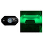 Black Oak Rock Accent Light  Green  Black Housing RLG