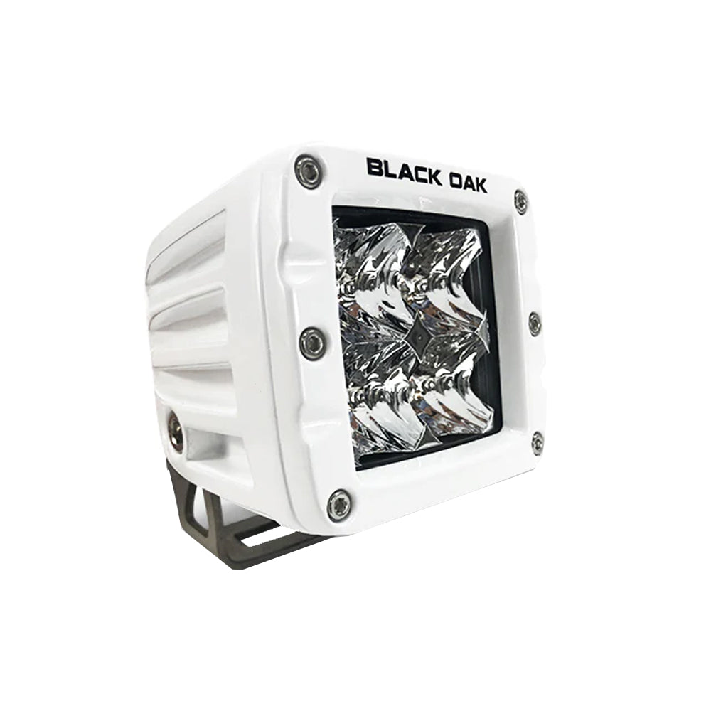 Black Oak 2 Marine LED Pod Light  Spot Optics  White Housing  Pro Series 30 2SMPOD10CR