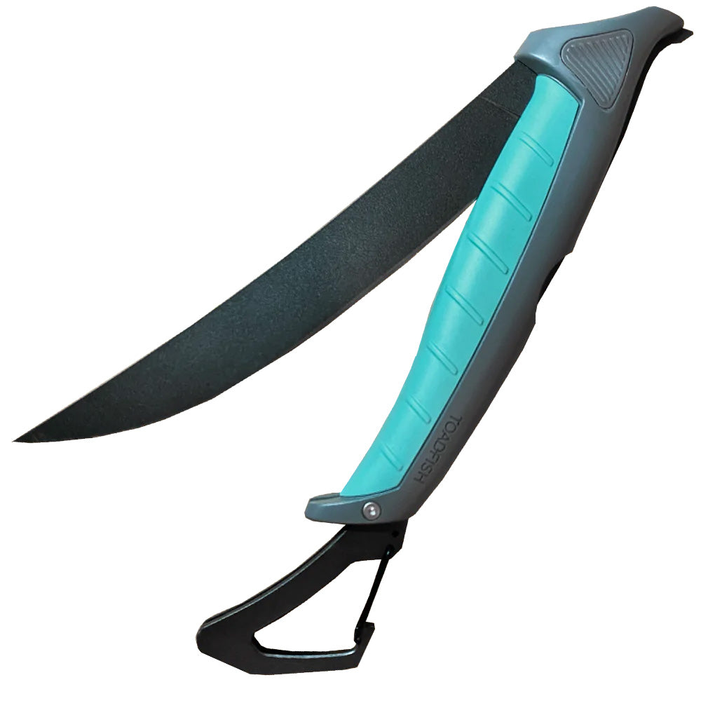Toadfish Stowaway Folding Fillet Knife wBuiltIn Carabiner  85 1082