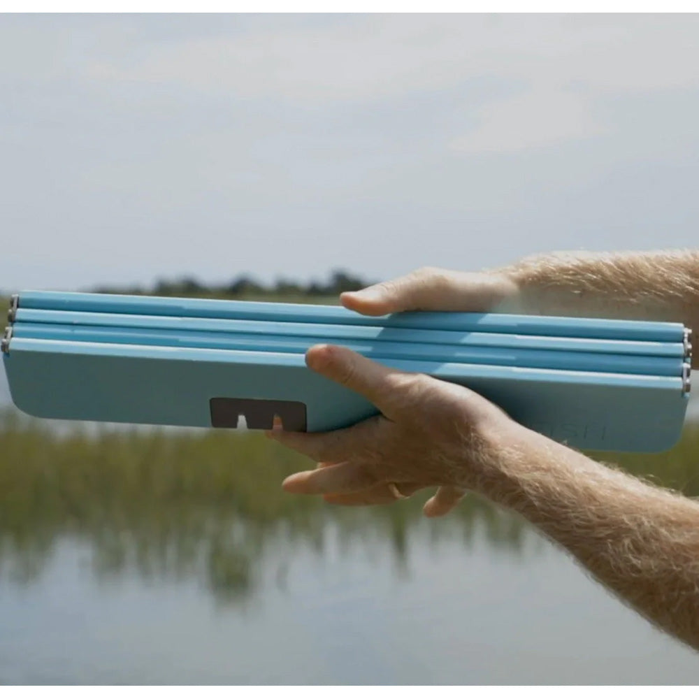 Toadfish Stowaway Folding Cutting Board wBuiltIn Knife Sharpener  Teal 1054