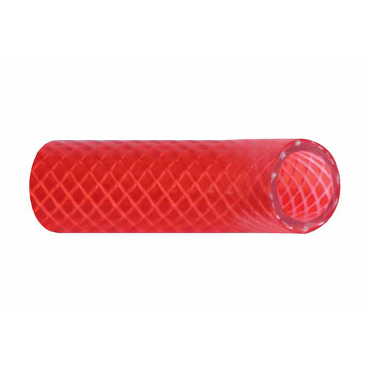 Trident Marine 34 x 50 Boxed Reinforced PVC FDA Hot Water Feed Line Hose  Drinking Water Safe  Translucent Red 1660346