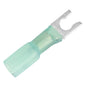 Pacer 1614 AWG Heat Shrink Spade Terminal  10 Stud Size  100 Pack TE1410SLF100
