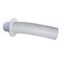 Trident Marine 10 White Stern Flex Hose wTransom Flange TFK10W