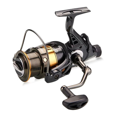 Warrior RA Series Dual Drag Spinning Reel Front & Rear Brake System Bait Clicker Alarm