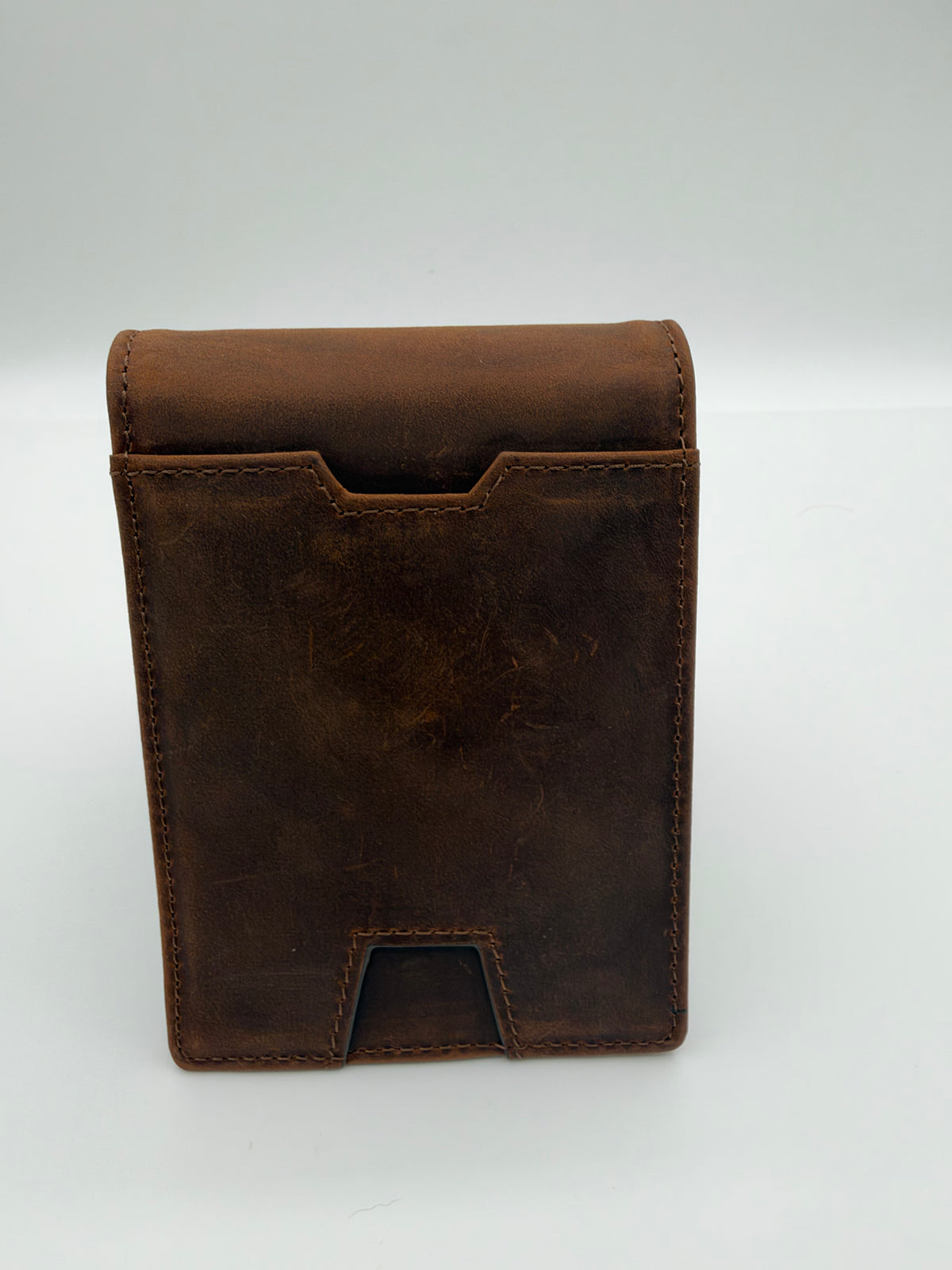 Leather RFID Pocket Wallet with Money Clip (10 Card Capacity)