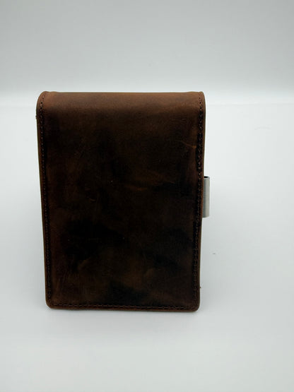 Leather RFID Pocket Wallet with Money Clip (10 Card Capacity)